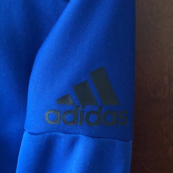 Boys Adidas Zippered Hoodie Size YMD - Picture 2 of 3